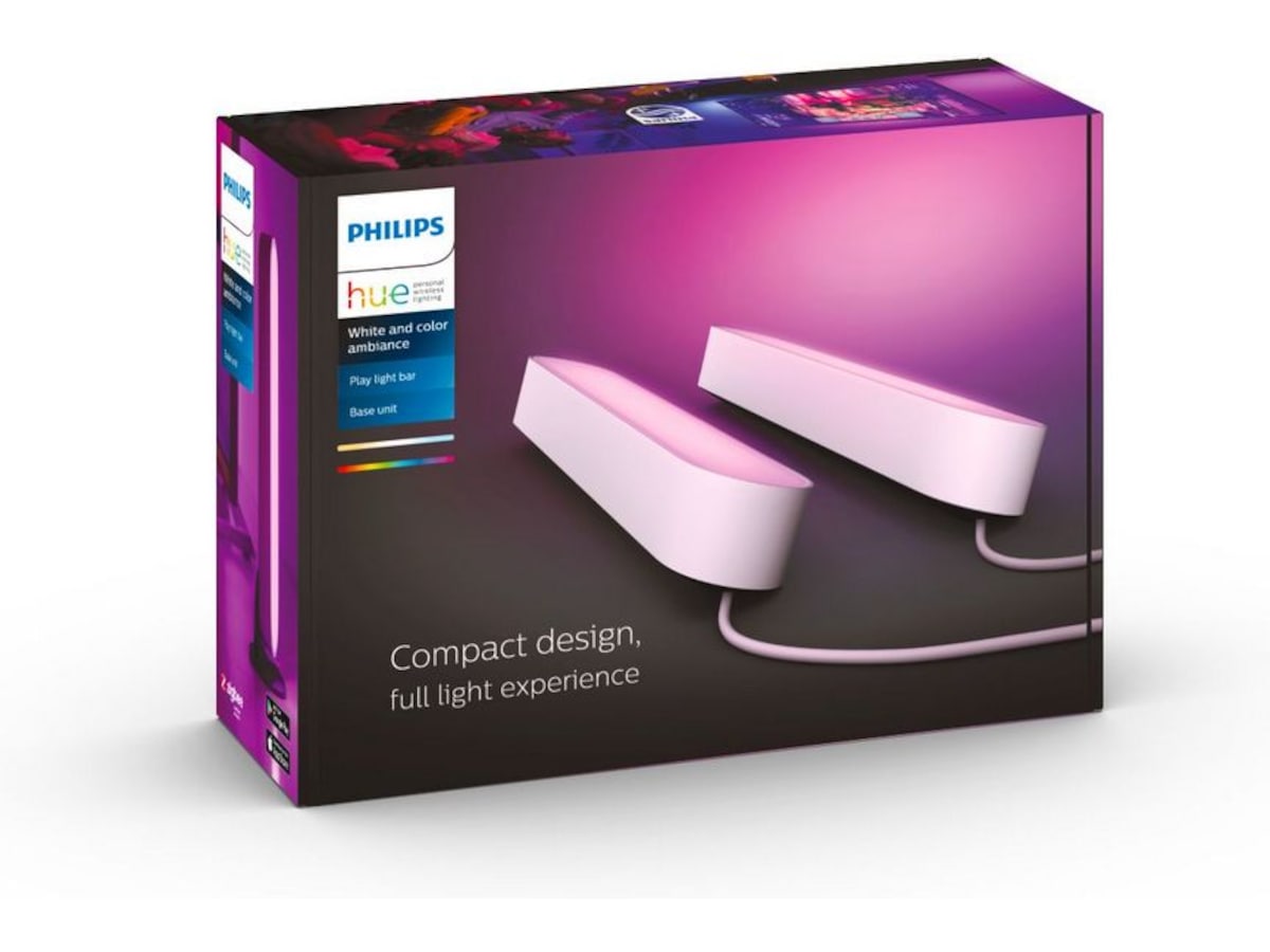 Philips Hue Play light bar 2-pakning (hvit) Led strips & underholdning