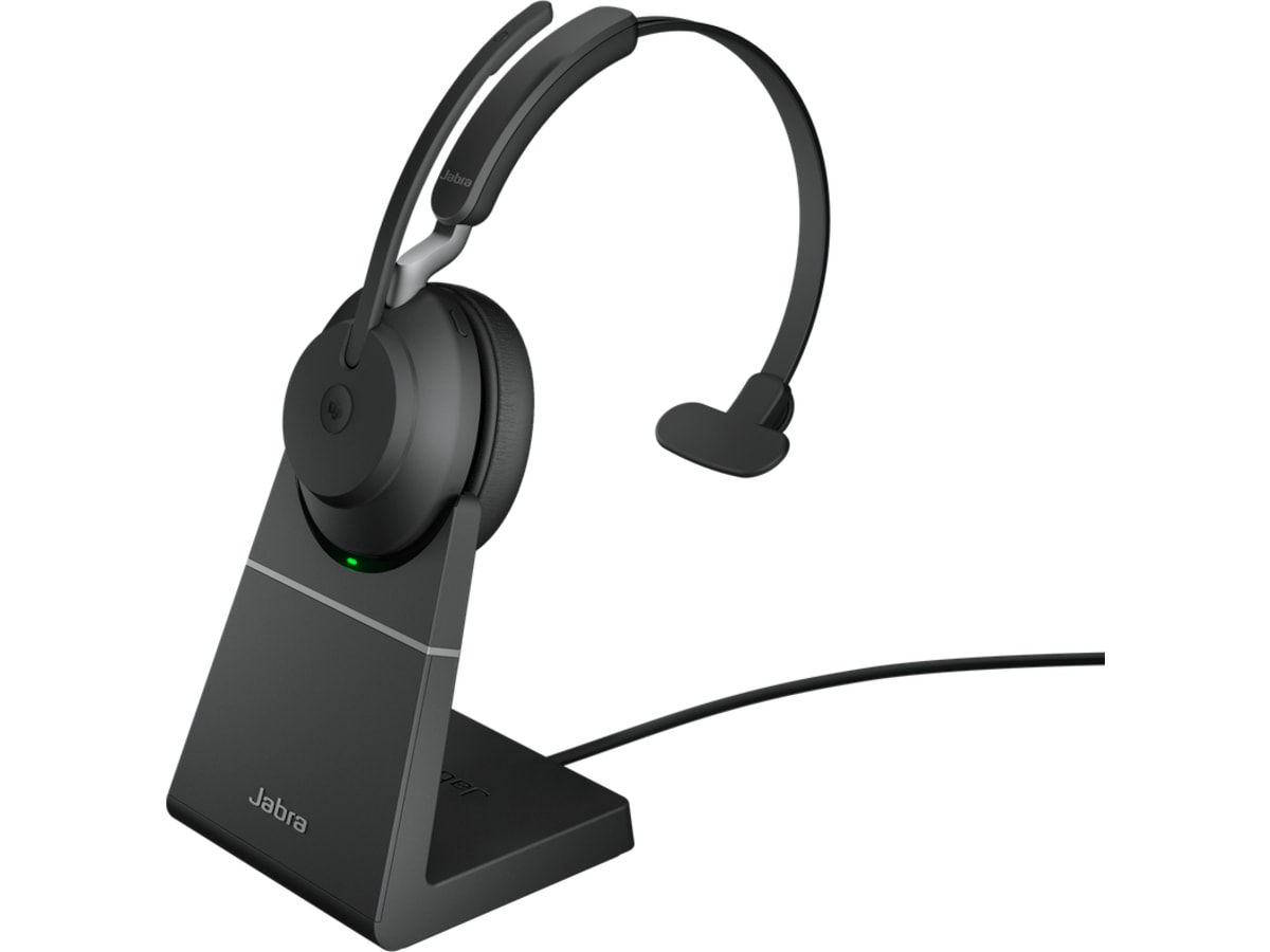 Jabra Evolve2 65, Link380a MS Mono Stand Black Headset