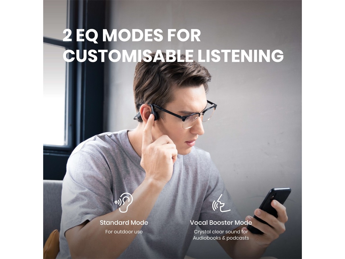 SHOKZ OpenMove Trådløse Hodetelefoner, On-Ear (grå) Hodetelefoner