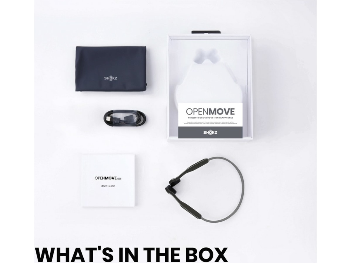 SHOKZ OpenMove Trådløse Hodetelefoner, On-Ear (grå) Hodetelefoner