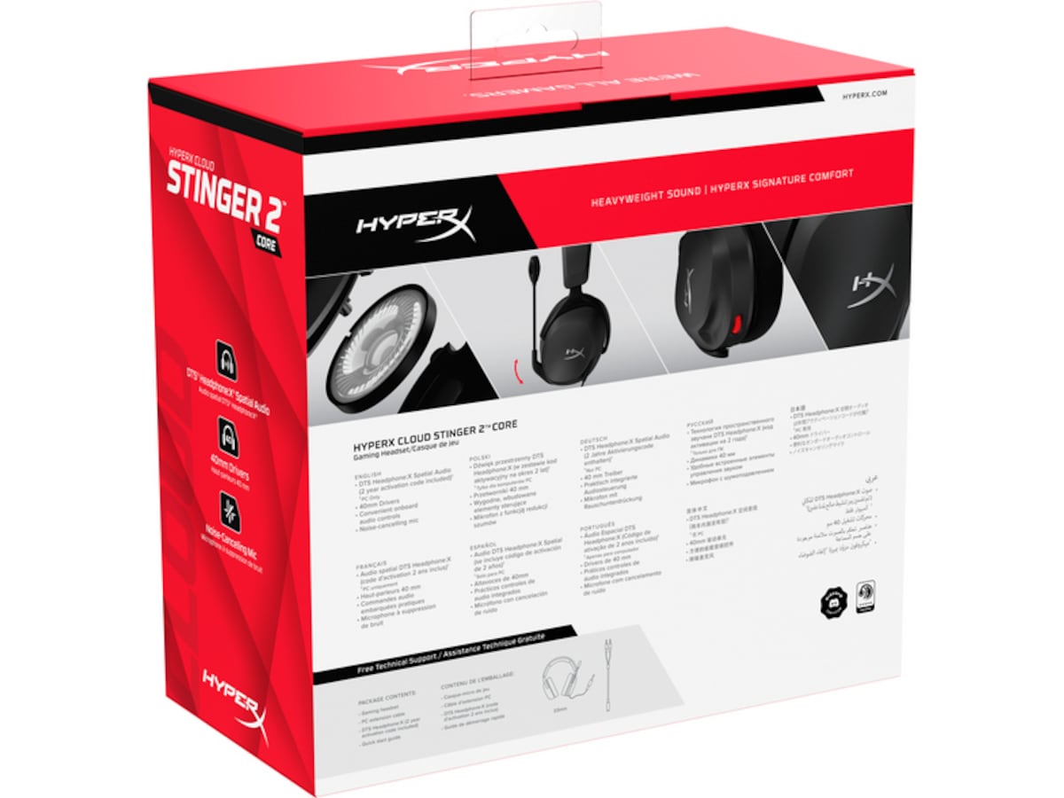 HyperX Cloud Stinger 2 Core Gaming Headset (sort) Gaming headset