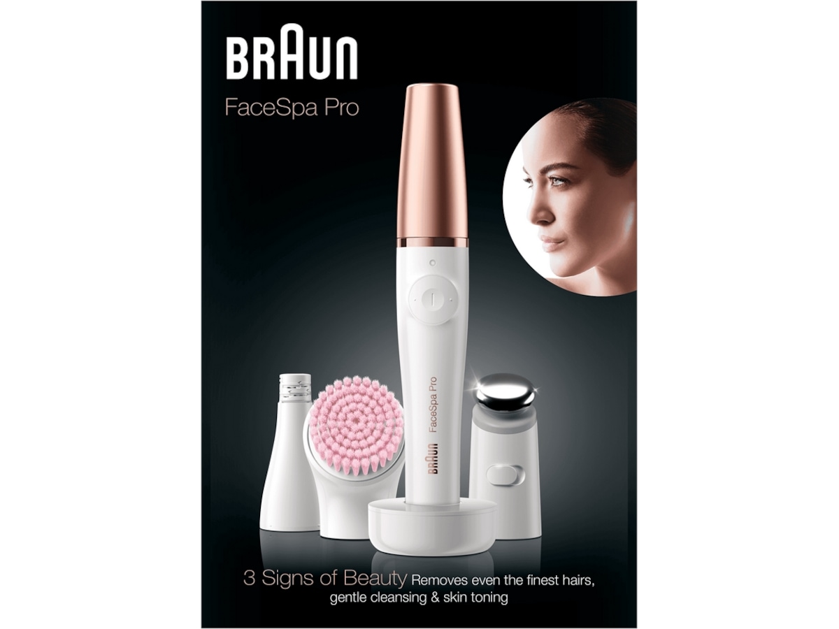 Braun FaceSpa Pro 912 Ansiktsepilator (hvit/bronse) Epilator & IPL-hårfjerning