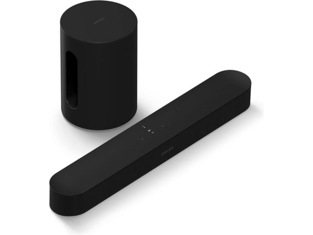 Sonos Sub Mini Trådløs subwoofer (sort) + Sonos Beam Lydplanker