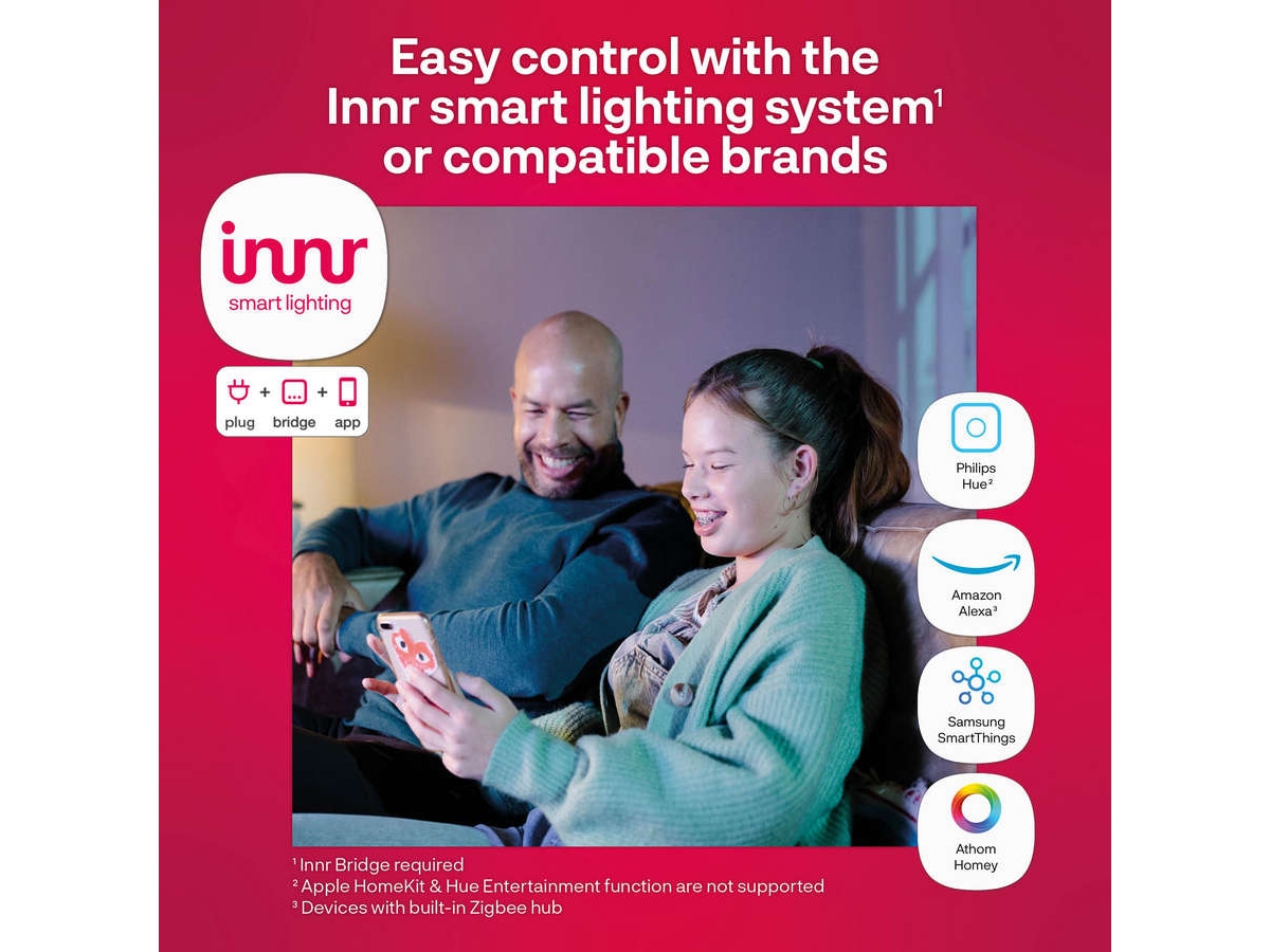 Innr smart lys E14 ambiance hvit 2 pack Lyspærer & LED-pærer