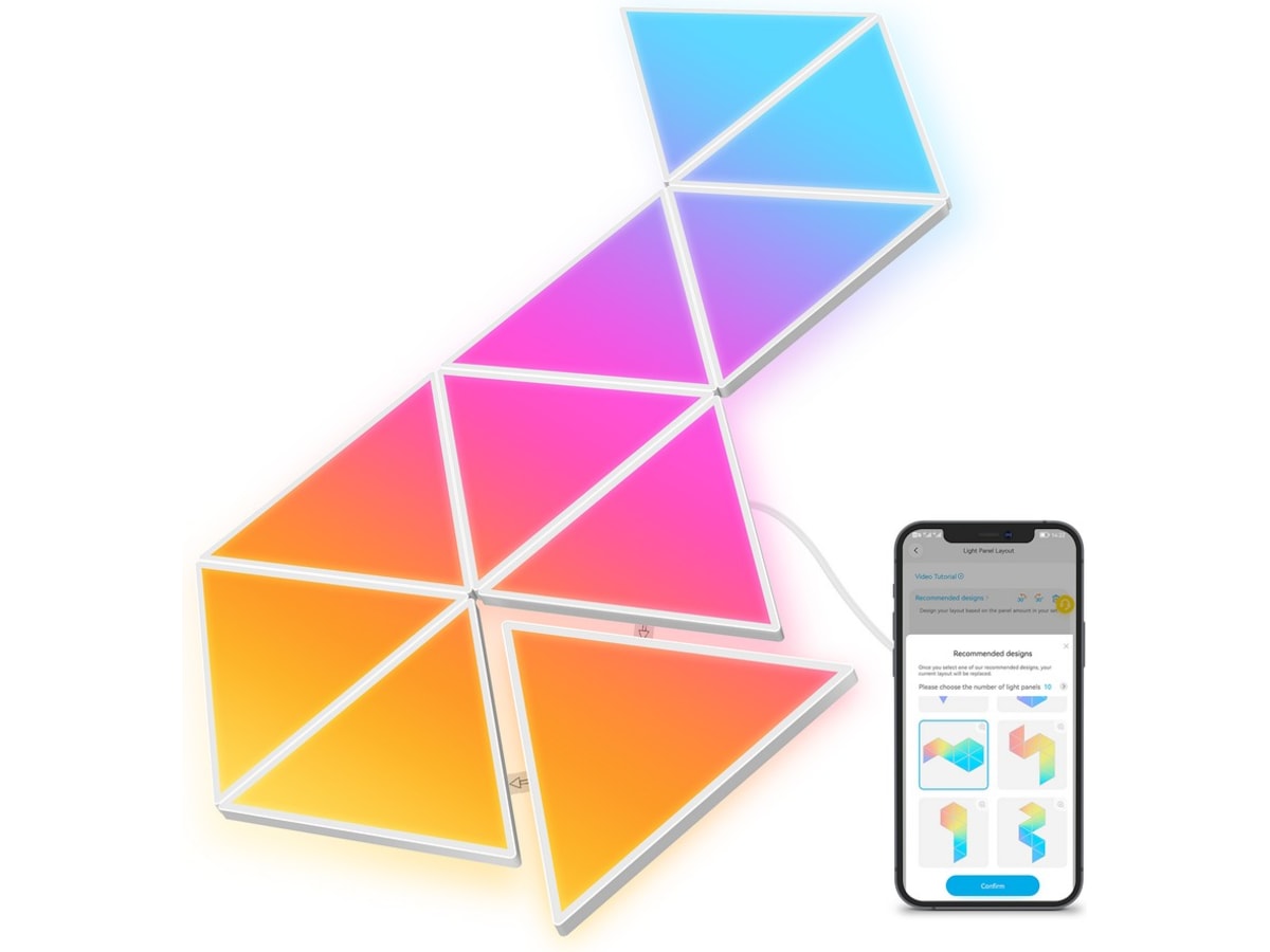 Govee Glide Triangle Light Panels 10 stk Led strips & underholdning