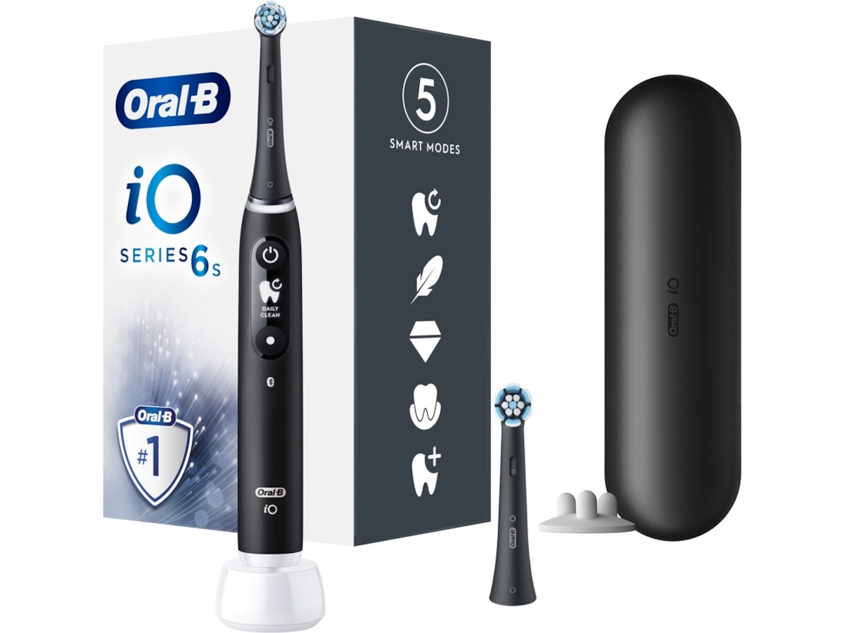 Oral-B iO 6S Elektrisk Tannbørste (sort)  -B-Grade Demo trening & velvære