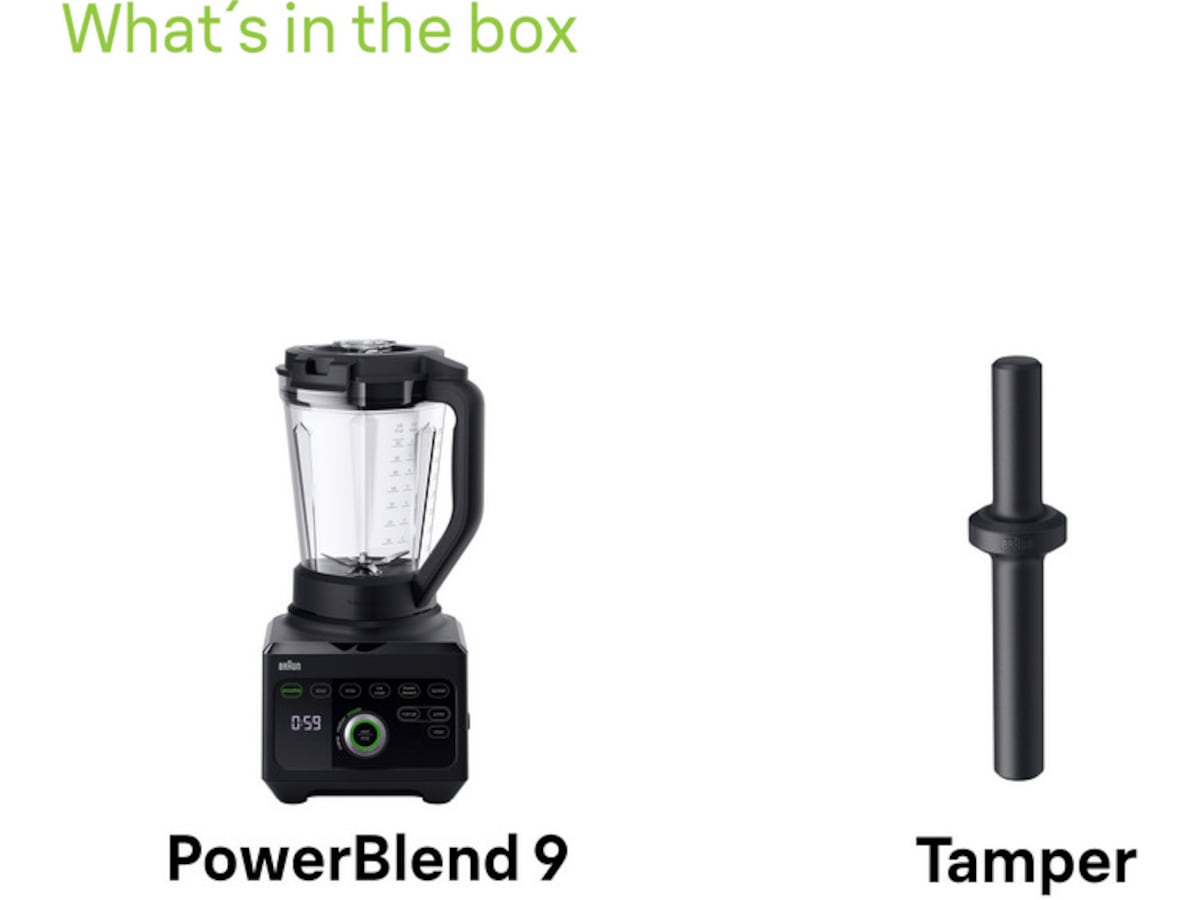 Braun Powerblend 9 Kanneblender JB 9040 (sort) Blendere