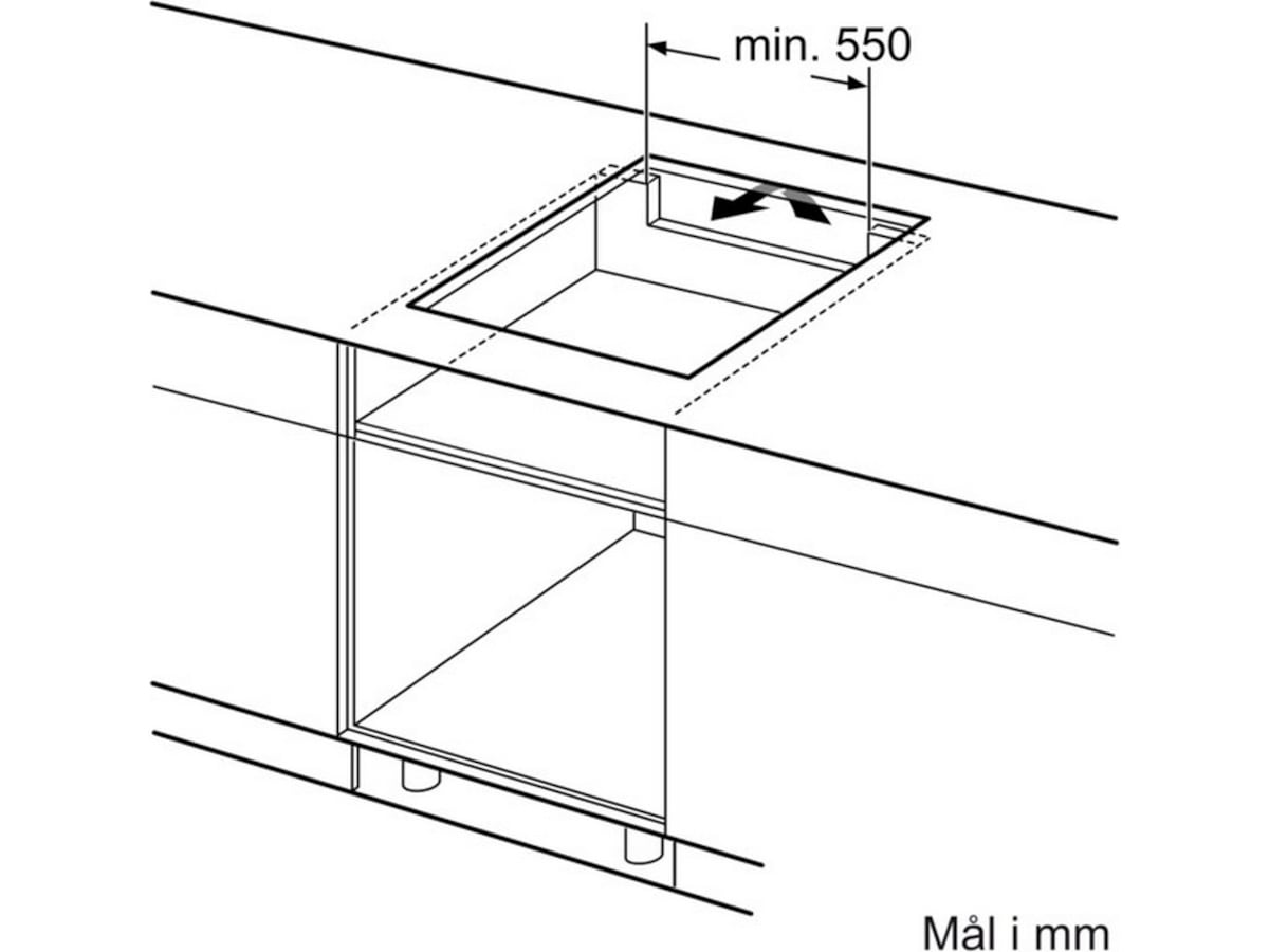 Siemens iQ100 EU611BEB5X Induksjonstopp (sort) Induksjonstopp