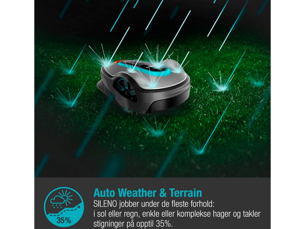 Gardena Sileno Life Smart LONA 900m2 robotgressklipper -B-Grade Demo hjem & fritid