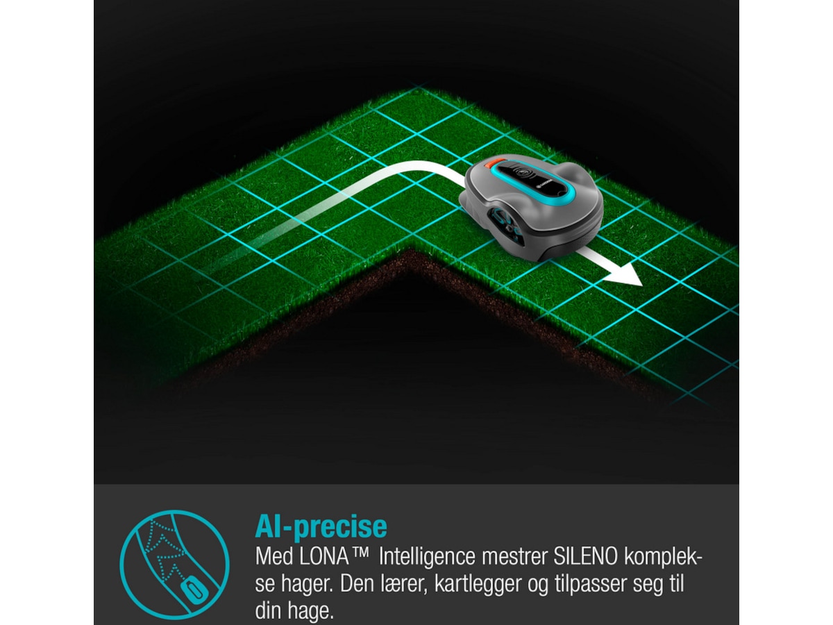 Gardena Sileno Life Smart LONA 900m2 robotgressklipper -B-Grade Demo hjem & fritid