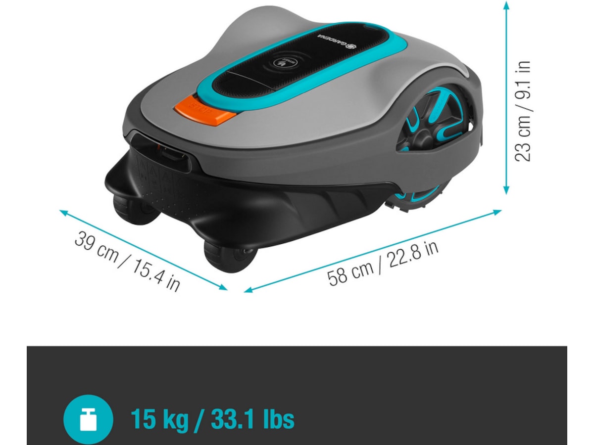 Gardena Sileno Life Smart LONA 900m2 robotgressklipper -B-Grade Demo hjem & fritid