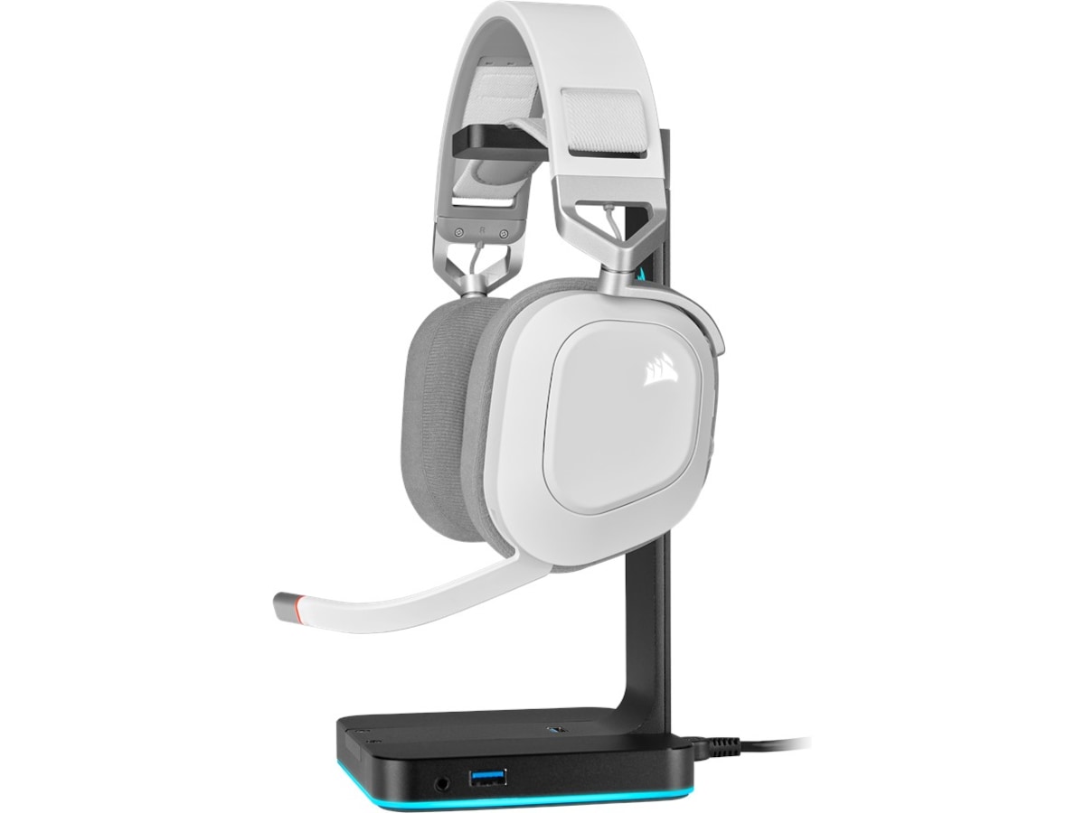 Corsair HS80 RGB Trådløst Gaming Headset (hvit) Gaming headset