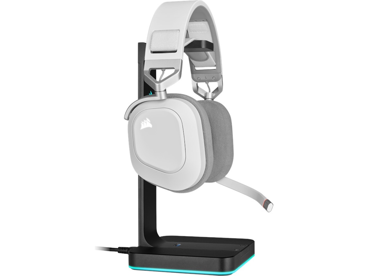 Corsair HS80 RGB Trådløst Gaming Headset (hvit) Gaming headset