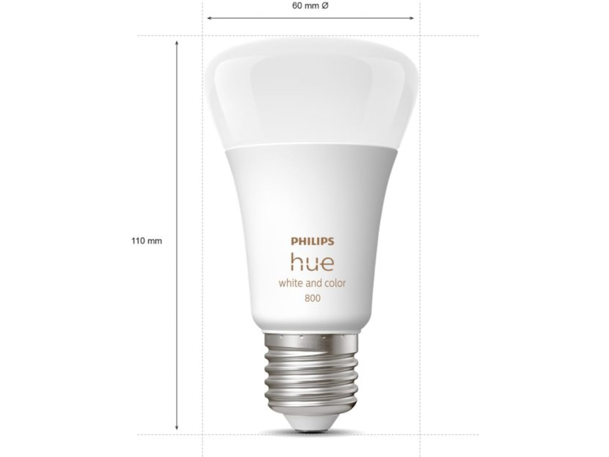 Philips Hue WCA -pærer 6,5 W A60 E27 4 stk Lyspærer & LED-pærer