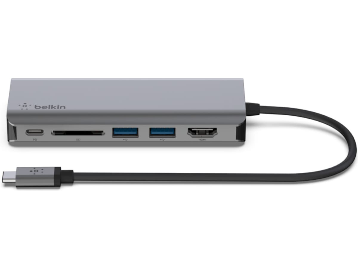 Belkin 6-i-1 Connect Multiport Docking Dockingstasjon & USB-HUB