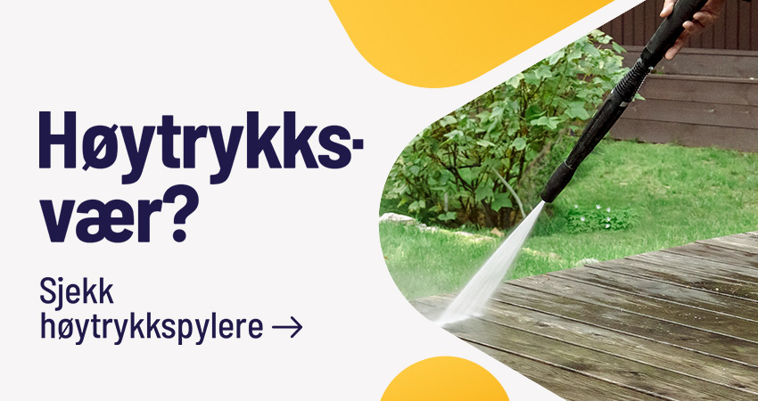 Klikk her for høytrykkspylere for din bedrift