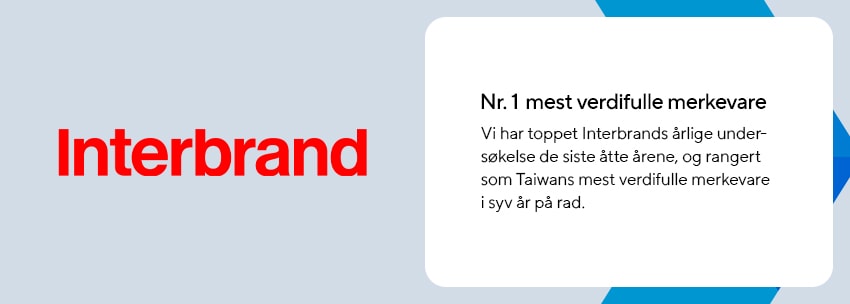 Nr. 1 mest verdifulle merkevare - Interbrand