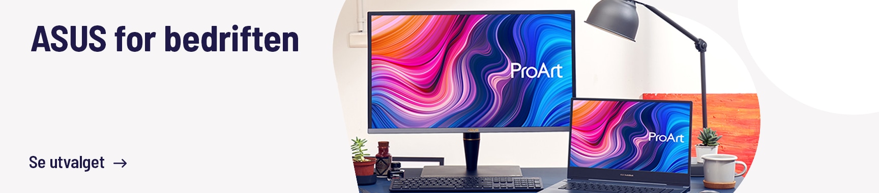 Asus skjerm i bedriften