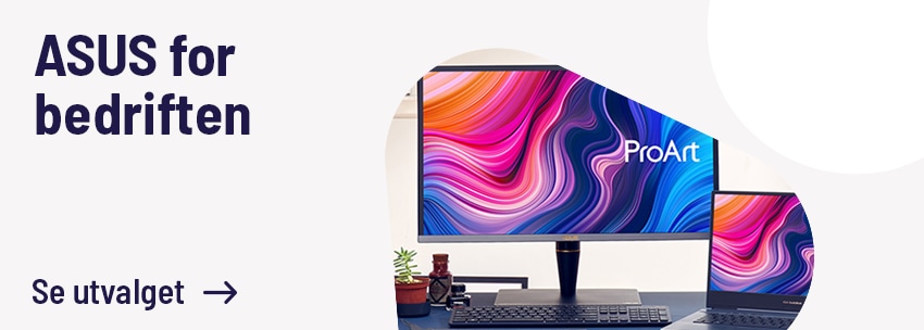 Asus skjerm i bedriften