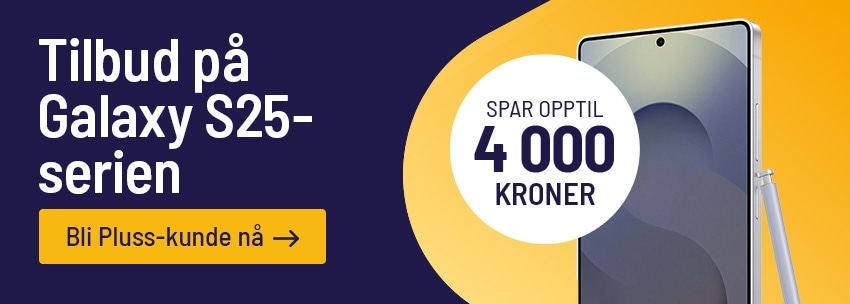 Se Samsung på Pluss-tilbud - klikk her
