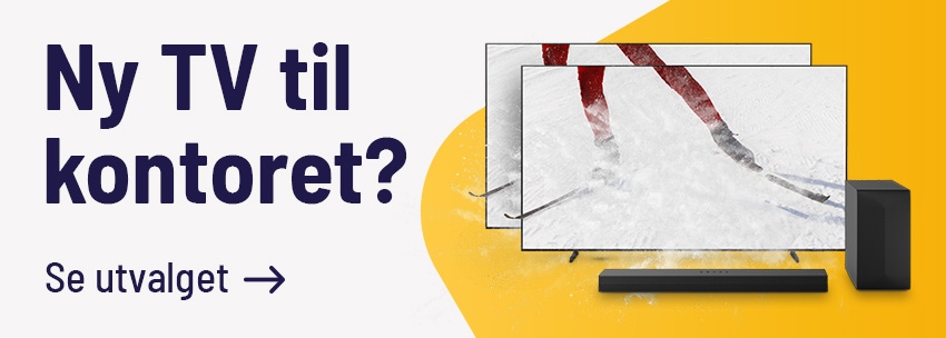 Ny TV til kontoret? Se utvalget - klikk her
