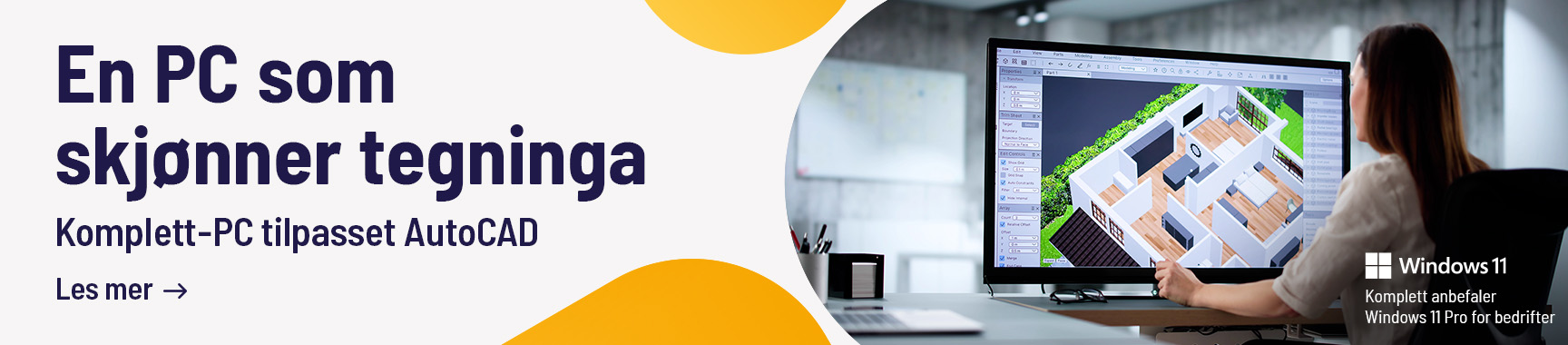 Les om Komplett-PC tilpasset Auto CAD - klikk her