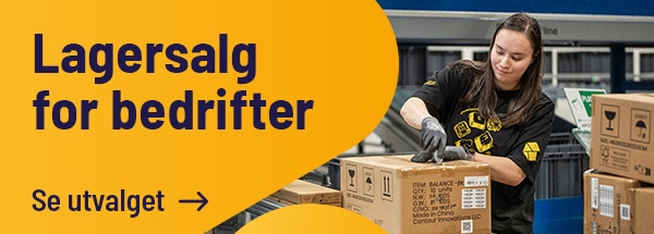 Klikk her for lagersalg for din bedrift