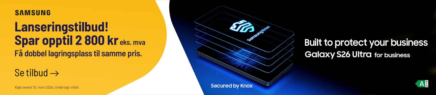 Se lanseringstilbud og siste nytt fra Samsung - klikk her