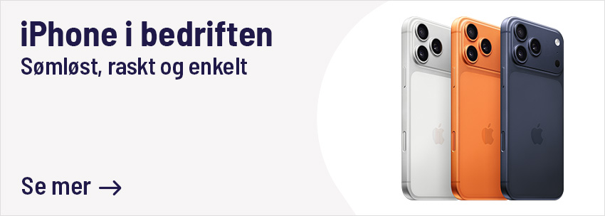 iPhone i bedriften - klikk her for å lese mer