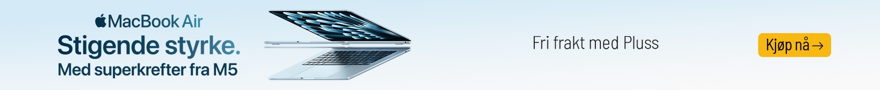 Klikk her for å lese mer om MacBook Air med M5 chip