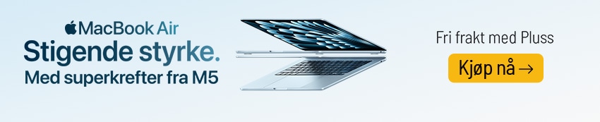Klikk her for å lese mer om MacBook Air med M5 chip