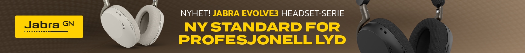 Jabra Evolve 3-serien for bedrifter hos Komplett Bedrift