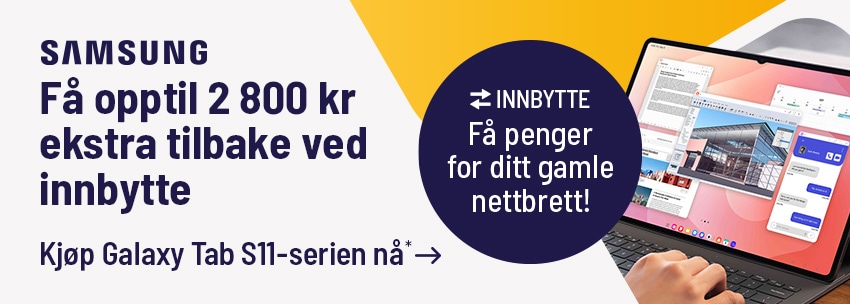 Få opptil 2 800kr ekstra tilbake ved innbytte!
