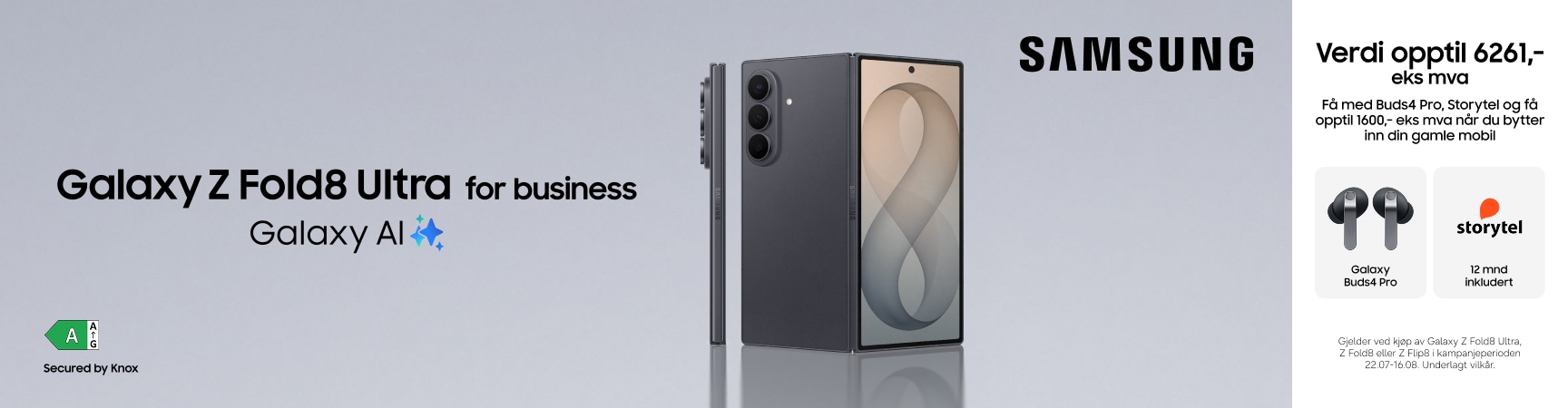 Tilbud på nyheten Galaxy Z Fold8 Ultra
