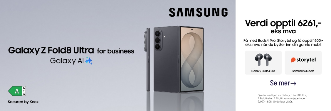 Lanseringstilbud på Samsung Galaxy Z Fold8 Ultra