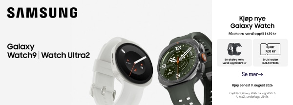Lanseringstilbud på nye Galaxy Watch