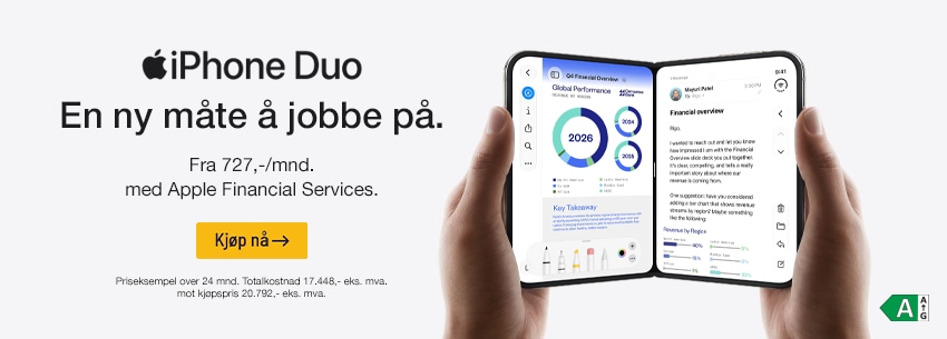 iPhone Duo er nå i salg. Se utvalget.