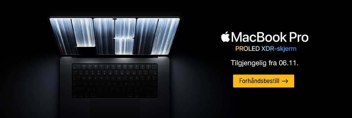 Nye MacBook Pro PROLED XDR kan forhåndsbestilles!