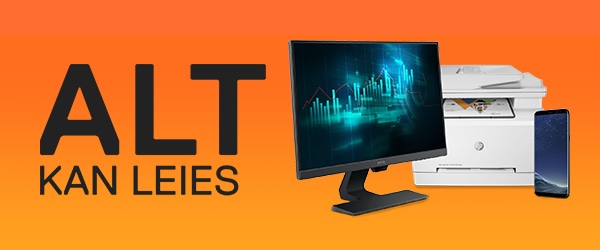 Alle produkter hos Komplett Bedrift kan leies.