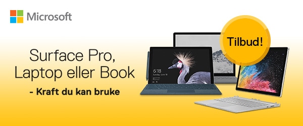 Surface Pro, Laptop eller Book - Kraft du kan bruke