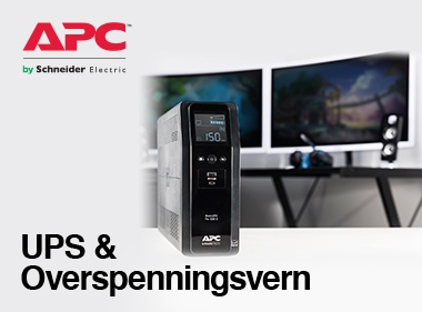 Overspenningsvern og UPS fra APC. Se hvordan du ikke mister verdifull data ved plutselig strømbrudd.