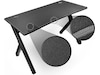 Svive Cygnus Gaming Desk matt sort med grå sømmer Gaming desk