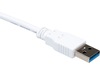 USB-A til USB-C kabel 2m (hvit) USB-kabler
