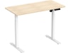 Ergonomisk Hev/Senk skrivebord 120cm (hvit/eik) Skrivebord
