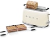 Smeg TSF02CREU 4x2 brødrister (cream) Brødristere