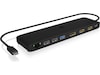 ICY BOX IB-DK2116-C Multi Docking Dockingstasjon & USB-HUB
