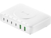 4smarts GaN 7-i-1 100W Trådløs ladestasjon (hvit) Handsfree