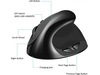KENSON Vertical Mouse Comfi 2 trådløs mus (sort) Ergonomi