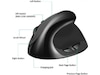 KENSON Vertical Mouse Comfi 2 kablet mus (sort) Ergonomi