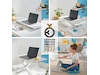 Leitz Ergo Cosy Justerbart PC bord m/plate (hvit) Laptopstand